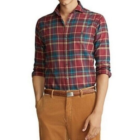 POLO RALPH LAUREN 1OO% COTTON CASUAL BUTTON DOWN SHIRT - Picture 1 of 13